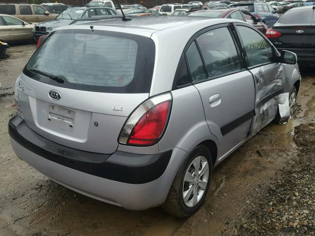 KNADE243496496950 - 2009 KIA RIO 5 SX SILVER photo 4