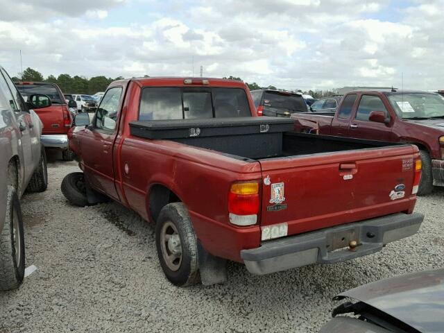 1FTYR10C9WUB82419 - 1998 FORD RANGER MAROON photo 3