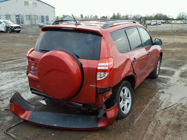 2T3BF4DV6CW224037 - 2012 TOYOTA RAV4 RED photo 4