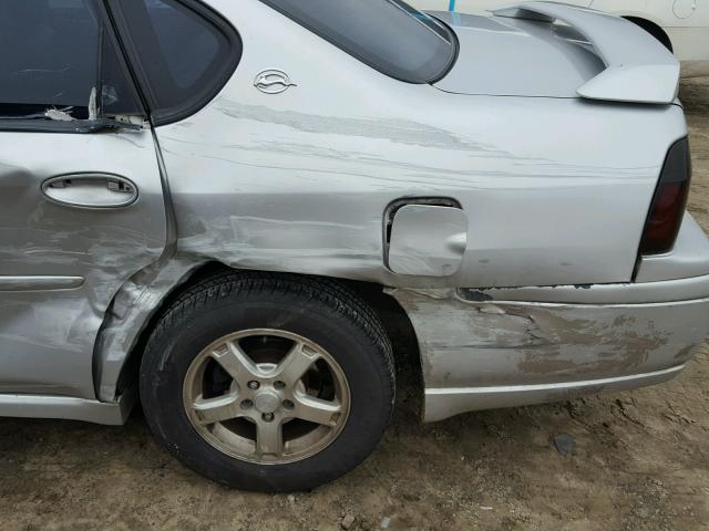 2G1WH52K949379776 - 2004 CHEVROLET IMPALA LS SILVER photo 9