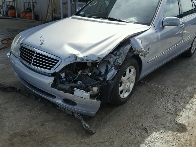 WDBNG75J5YA038310 - 2000 MERCEDES-BENZ S 500 SILVER photo 9