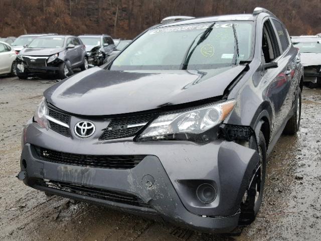 2T3BFREV6EW146227 - 2014 TOYOTA RAV4 LE GRAY photo 2