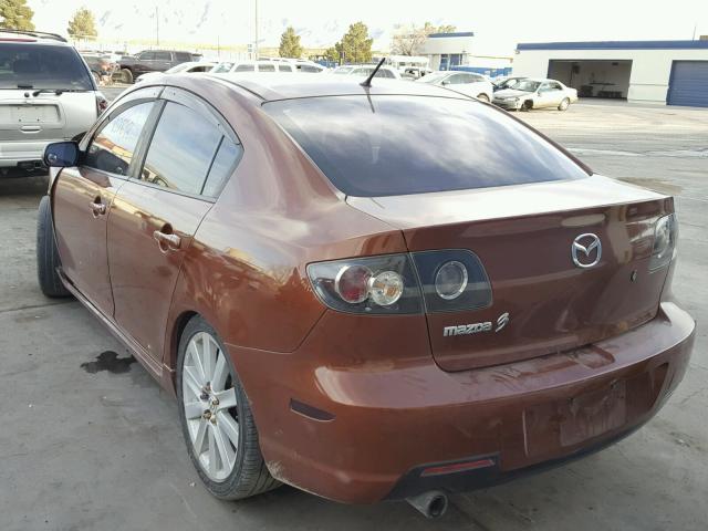 JM1BK12F581794123 - 2008 MAZDA 3 I BROWN photo 3