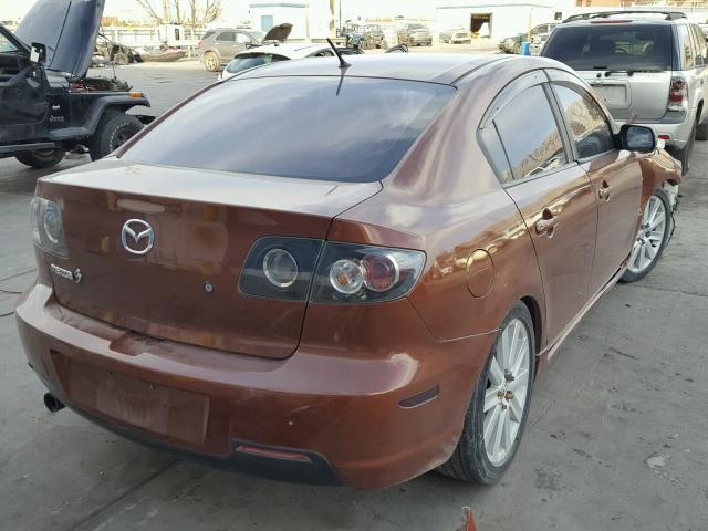 JM1BK12F581794123 - 2008 MAZDA 3 I BROWN photo 4