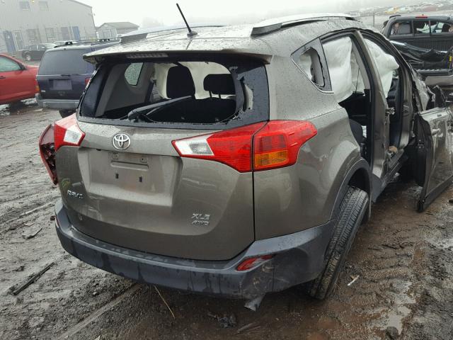 JTMRFREV4DD022368 - 2013 TOYOTA RAV4 XLE BROWN photo 4