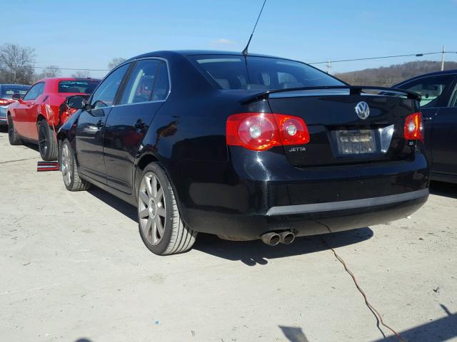 3VWEG71K27M121157 - 2007 VOLKSWAGEN JETTA WOLF BLACK photo 3