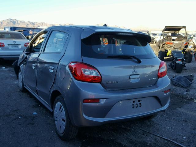 ML32A3HJ2HH022327 - 2017 MITSUBISHI MIRAGE ES GRAY photo 3