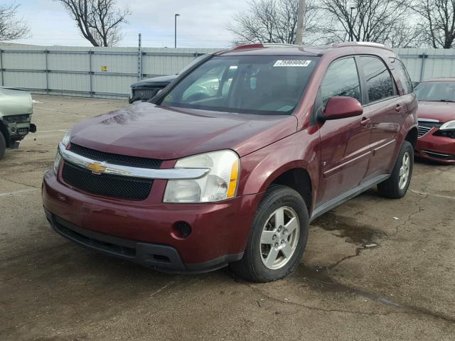 2CNDL43F086288083 - 2008 CHEVROLET EQUINOX LT MAROON photo 2