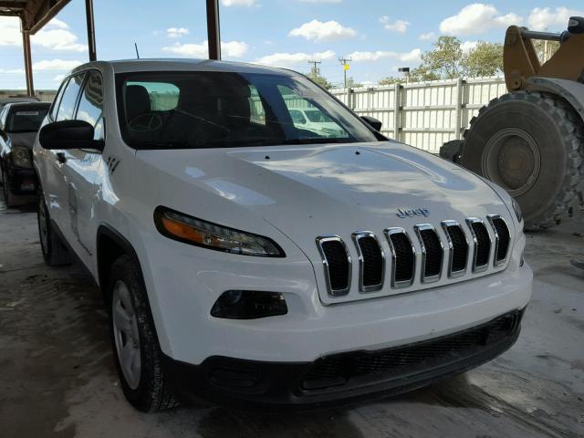 1C4PJLAB0GW249709 - 2016 JEEP CHEROKEE S WHITE photo 1