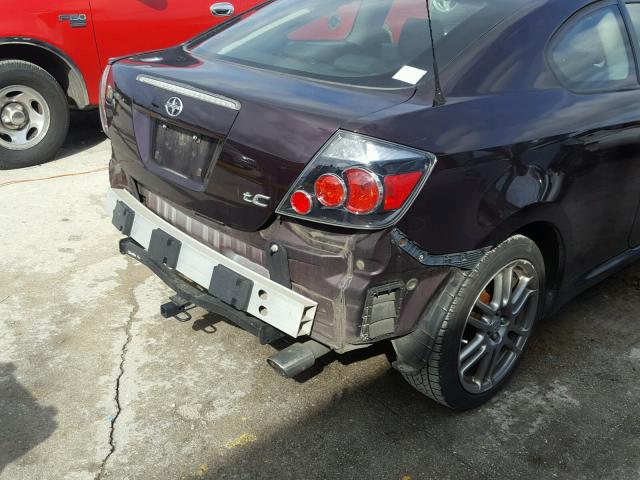 JTKDE167X90292047 - 2009 TOYOTA SCION TC PURPLE photo 9