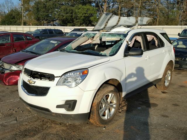 2GNALAEK2F6416098 - 2015 CHEVROLET EQUINOX LS WHITE photo 2