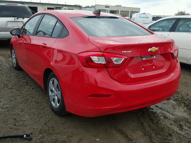 1G1BC5SM9H7197422 - 2017 CHEVROLET CRUZE LS RED photo 3