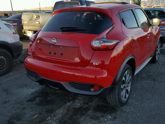 JN8AF5MR6HT700595 - 2017 NISSAN JUKE S RED photo 4