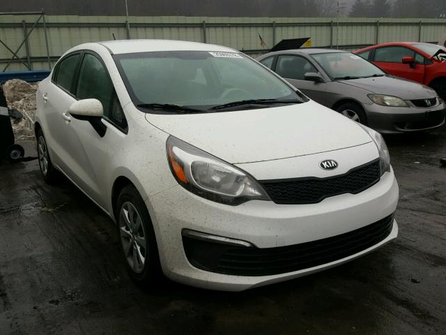 KNADM4A35G6576595 - 2016 KIA RIO LX WHITE photo 1