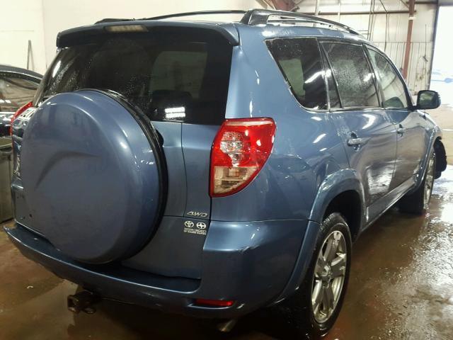 JTMBK32VX85068673 - 2008 TOYOTA RAV4 SPORT BLUE photo 4