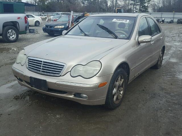 WDBRF61J92F278989 - 2002 MERCEDES-BENZ C 240 TAN photo 2