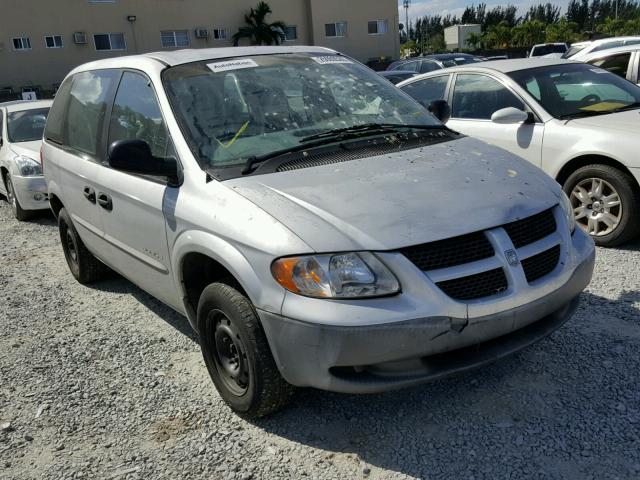 1B4GP25B51B190378 - 2001 DODGE CARAVAN SE SILVER photo 1