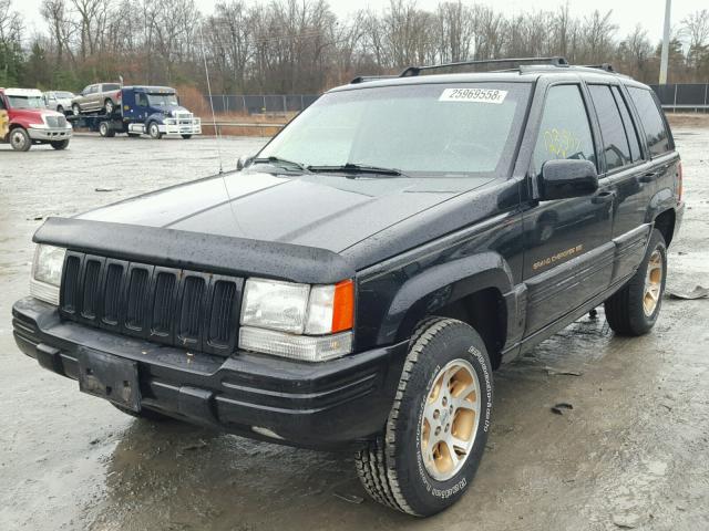 1J4GZ78Y9TC216871 - 1996 JEEP GRAND CHER BLACK photo 2