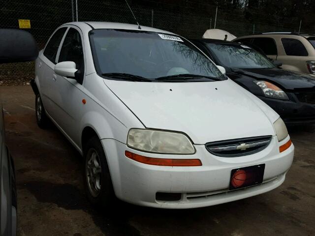 KL1TD52674B227669 - 2004 CHEVROLET AVEO WHITE photo 1