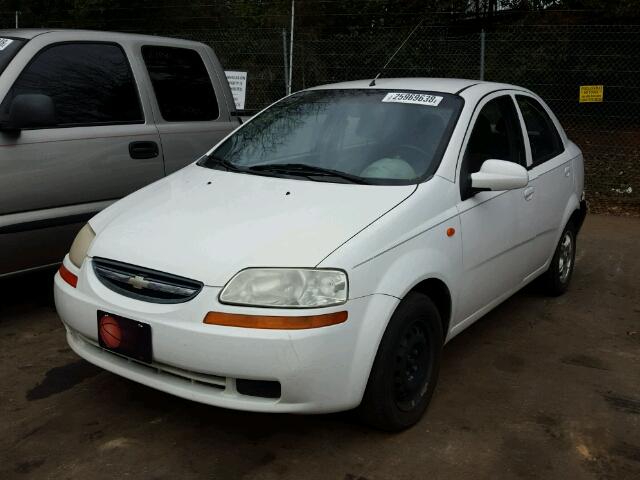 KL1TD52674B227669 - 2004 CHEVROLET AVEO WHITE photo 2