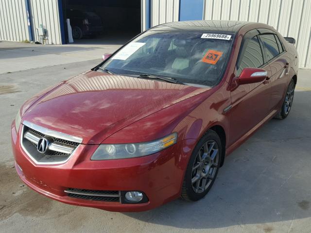 19UUA76577A010900 - 2007 ACURA TL TYPE S RED photo 2