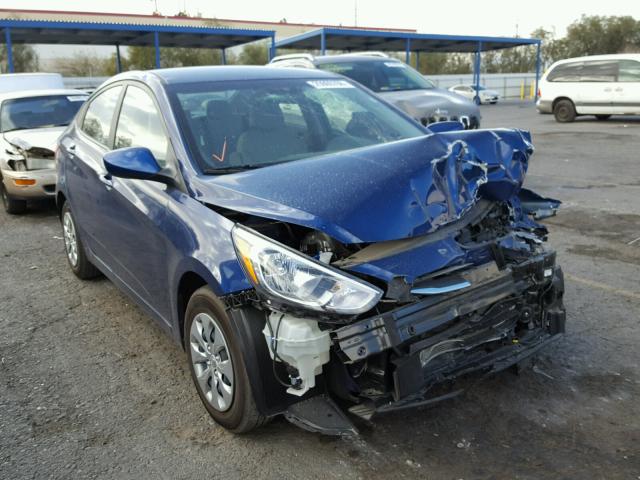 KMHCT4AE0HU294375 - 2017 HYUNDAI ACCENT SE BLUE photo 1