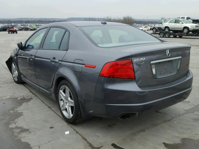 19UUA662X5A000648 - 2005 ACURA TL GRAY photo 3