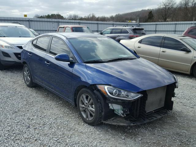 5NPD84LF6HH066794 - 2017 HYUNDAI ELANTRA SE BLUE photo 1