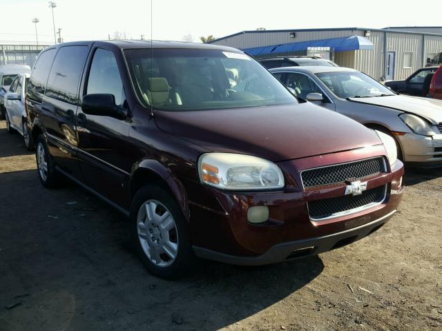 1GNDV23187D102501 - 2007 CHEVROLET UPLANDER L BURGUNDY photo 1