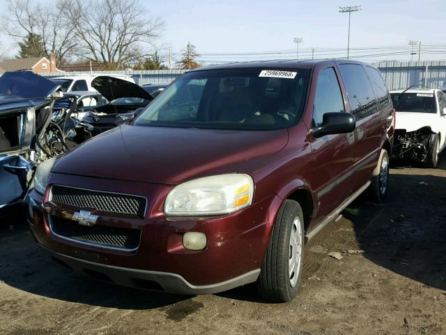 1GNDV23187D102501 - 2007 CHEVROLET UPLANDER L BURGUNDY photo 2