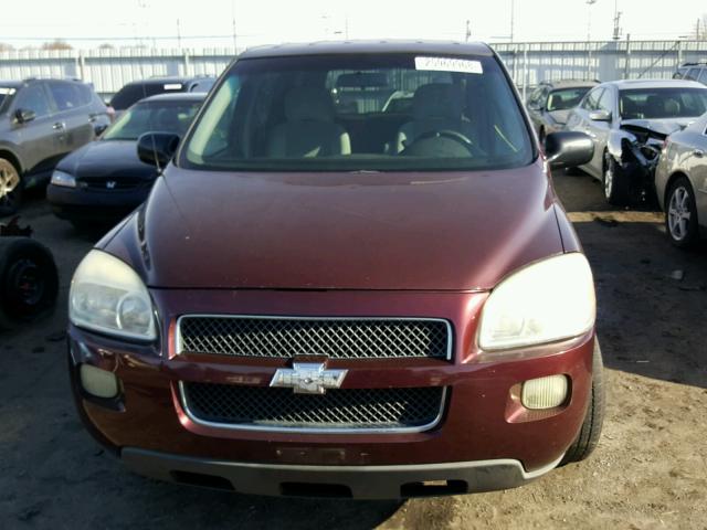 1GNDV23187D102501 - 2007 CHEVROLET UPLANDER L BURGUNDY photo 9