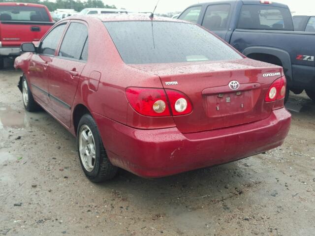 1NXBR32E78Z030847 - 2008 TOYOTA COROLLA CE RED photo 3