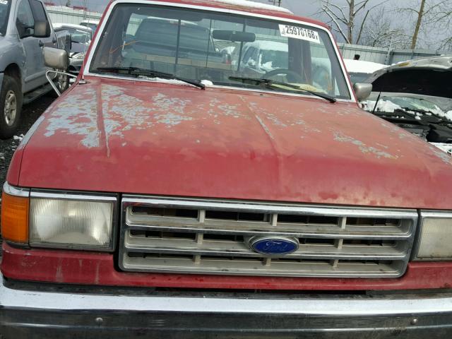 2FTEF25N3JCB02603 - 1988 FORD F250 RED photo 9