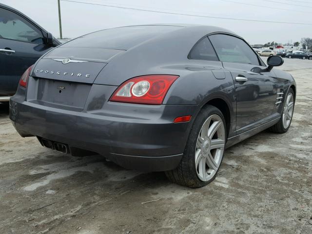 1C3AN69L75X037734 - 2005 CHRYSLER CROSSFIRE GRAY photo 4