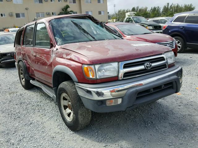 JT3GN86R4Y0142615 - 2000 TOYOTA 4RUNNER SR RED photo 1