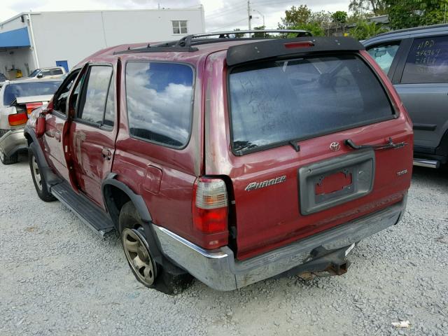 JT3GN86R4Y0142615 - 2000 TOYOTA 4RUNNER SR RED photo 3