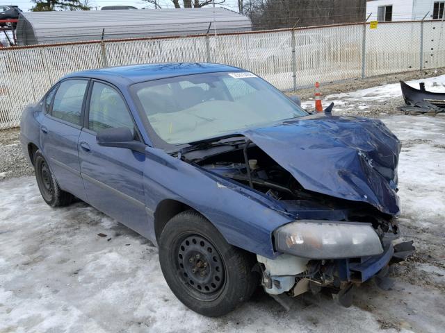 2G1WF52E849263100 - 2004 CHEVROLET IMPALA BLUE photo 1