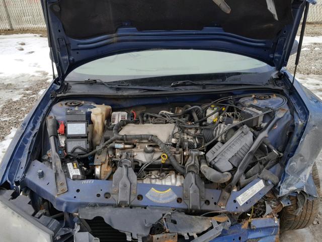 2G1WF52E849263100 - 2004 CHEVROLET IMPALA BLUE photo 7