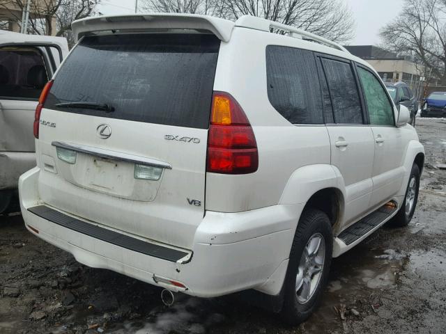 JTJBT20X560122237 - 2006 LEXUS GX 470 WHITE photo 4