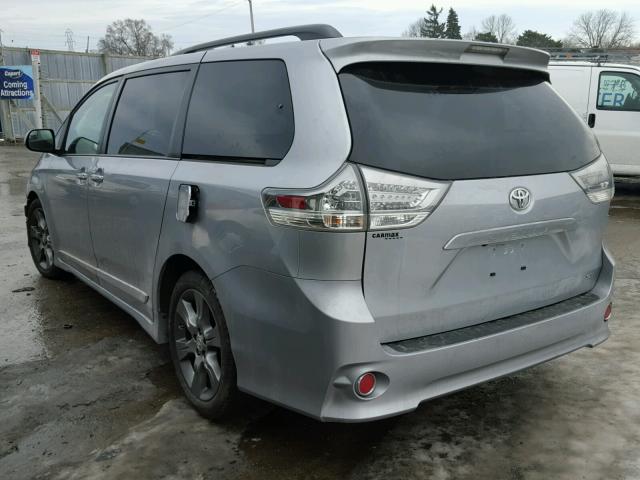 5TDXK3DC3FS663552 - 2015 TOYOTA SIENNA SPO SILVER photo 3