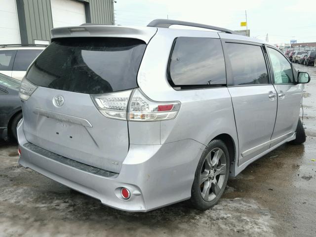 5TDXK3DC3FS663552 - 2015 TOYOTA SIENNA SPO SILVER photo 4