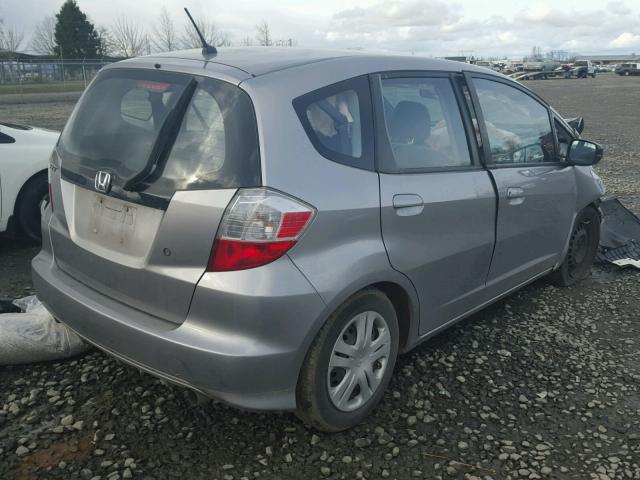 JHMGE8H22AC003369 - 2010 HONDA FIT SILVER photo 4