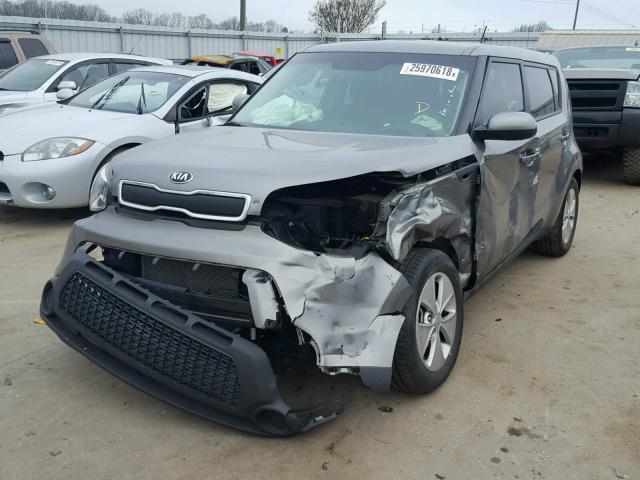 KNDJN2A25E7090519 - 2014 KIA SOUL GRAY photo 2