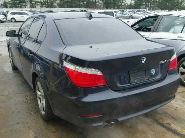 WBANV93548CZ65566 - 2008 BMW 535 XI BLUE photo 3