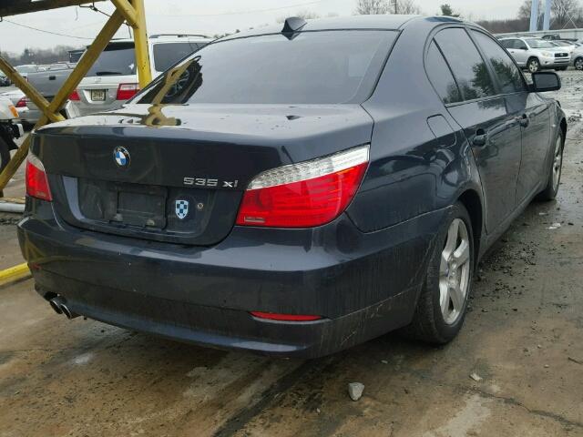 WBANV93548CZ65566 - 2008 BMW 535 XI BLUE photo 4