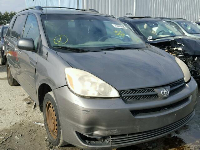 5TDZA23C85S279403 - 2005 TOYOTA SIENNA CE GRAY photo 1