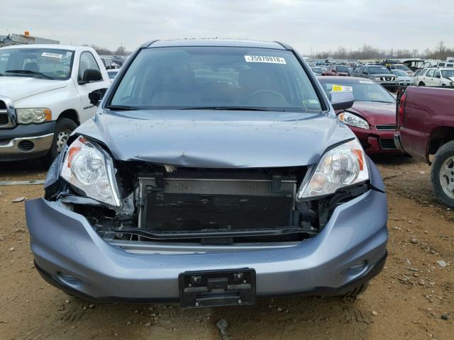 5J6RE3H71BL048808 - 2011 HONDA CR-V EXL BLUE photo 9