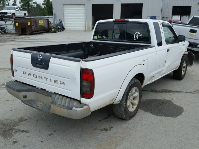 1N6DD26S22C342509 - 2002 NISSAN FRONTIER K WHITE photo 4