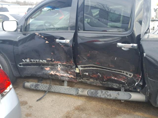 1N6BA07A15N580189 - 2005 NISSAN TITAN XE BLACK photo 9