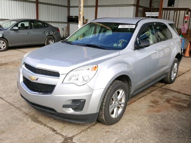 2GNFLCEK7D6319591 - 2013 CHEVROLET EQUINOX LS SILVER photo 2